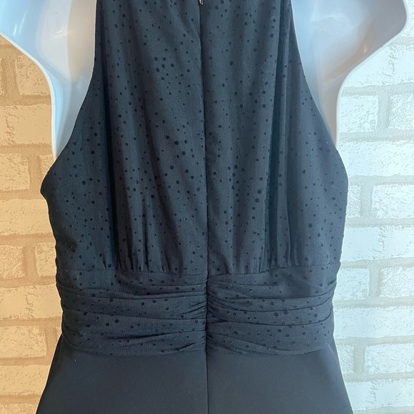 Vintage Y2K Black Halter Midi Dress Sz6 - Picture 7 of 15